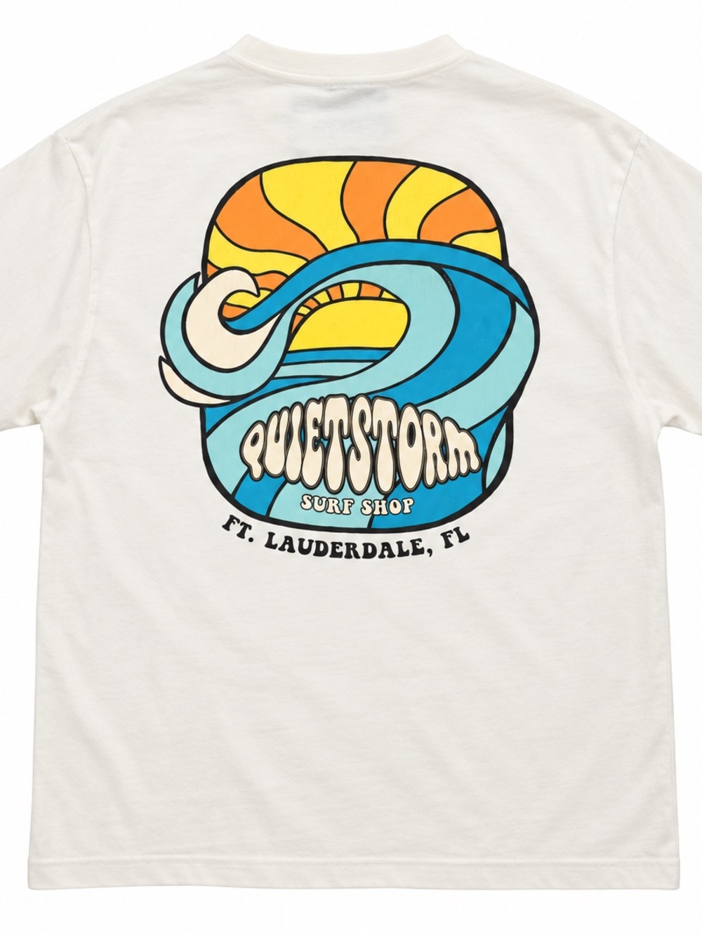 Light Blue Short Sleeve Graphic Tee - Quiet Storm